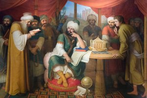 Harun Al Rashid in His Tent with the Wise Men of the East by Gaspare Landi