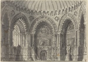 Rotunda in Gothic Style by Gasparo Galliari
