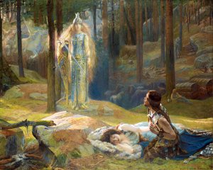 The Revelation. Brunhilde Seeing Siegmund and Sieglinde