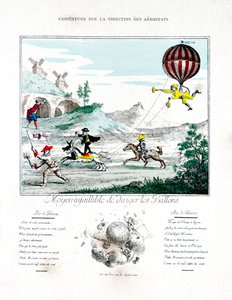 Caricature on the Direction of the Aerostat by Gaston Tissandier