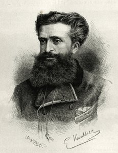 Portrait of Dr. Gustave Lebon (1841-1931) (engraving by G. Vuillier, to illustrate the story La Syria d