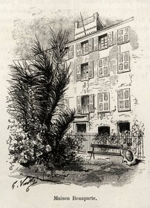 The facade of the house Bonaparte