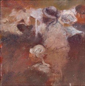 Sketch of Figures in Brittany by Gaston de la Touche