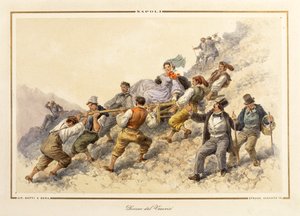 The Descent of Mount Vesuvius by Gatti and Dura