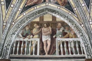 Ecce Homo. Fresco by Gaudenzio Ferrari (1542) by Gaudenzio Ferrari