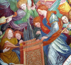 The Concert of Angels, 1534-36 (detail)