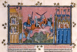 Scene from the Romance of Lancelot of the Lake