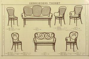 Chair and Sofa Catalogue of the Thonet Brothers by Gebruder Thonet