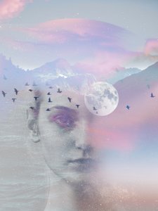 Dreamy Mountain Woman