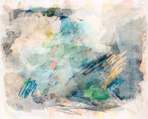 Serene Blue Green Abstract by Gemma Bardot