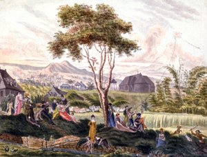 Reunion Island: View of Saint Benoit by Genevieve Sophie Marie Adele Patu de Rosemont