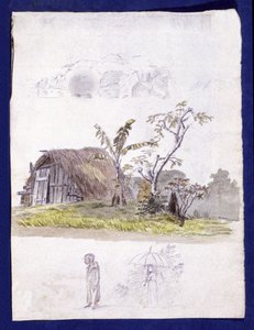 Indigenous House in La Reunion by Genevieve Sophie Marie Adele Patu de Rosemont