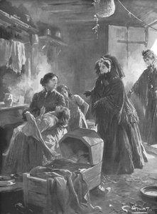 Queen Victoria and the Poor: Her Majesty Visiting a Cottage Home
