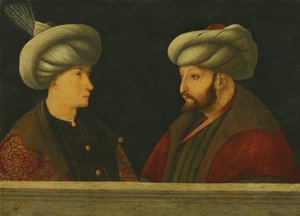 Portrait of Sultan Mehmed II with a Young Dignitary