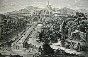 View Over the Octagon and the Cascades, Engraved by W.C. Mayr