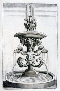 Fountain design, 1664 by Georg Andreas Bockler