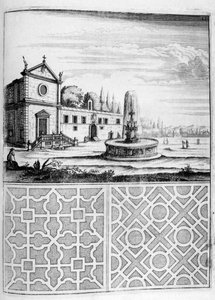 House, fountain and garden design, 1664 by Georg Andreas Bockler
