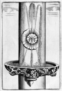 Ornamental fountain design by Georg Andreas Bockler