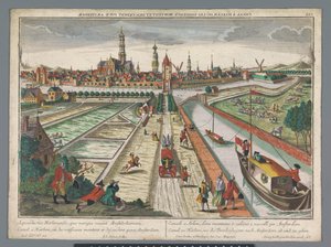 View of the Amsterdam Canal in Haarlem by Georg Balthasar Probst
