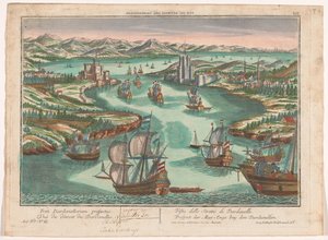 View of the Dardanelles Strait by Georg Balthasar Probst