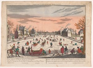 Winter View of the Buiten-Amstel in Amsterdam by Georg Balthasar Probst