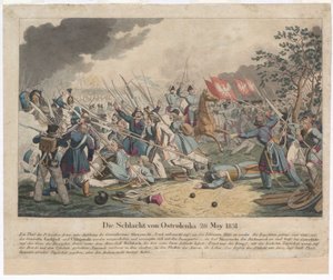The Battle of Ostroleka on 26 May 1831 by Georg Benedikt Wunder