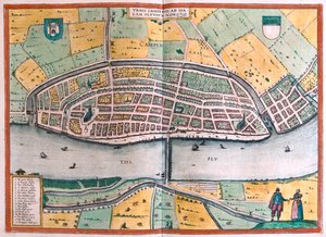 Kampen and the River IJssel, Netherlands - in 
