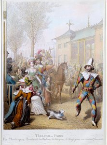Le Mardi Gras on the Boulevard des Italians in Paris