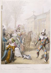 Mardi-Gras, Boulevard des Italiens by Georg Emanuel Opitz