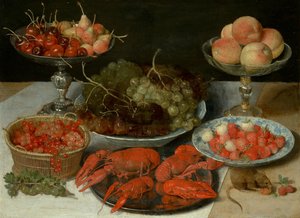 Still Life with Fruit and Crayfish by Georg Flegel