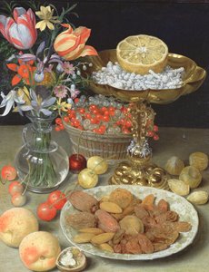Still Life with Flowers and Dessert