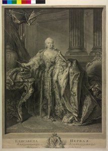 Empress Elisabeth Petrowna of Russia by Georg Friedrich Schmidt