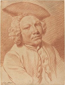 Portrait of a Man in a Tricorn Hat by Georg Friedrich Schmidt