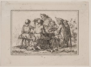 A Peasant Meal by Georg Haas