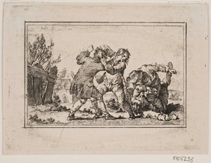 A Peasant Brawl by Georg Haas