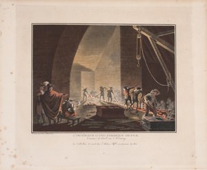 The Interior of an Iron Foundry by Georg Haas
