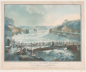 View of the First Waterfall of Tisteddal in Norway by Georg Haas