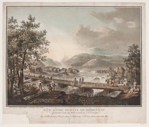 View of a Part of Hønefoss by Georg Haas