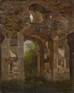 Gate Passage in the Ruins of the Holy Cross Monastery near Meissen