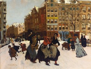 Winter in Amsterdam by Georg Hendrik Breitner