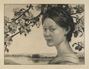 Maiden with Flowers