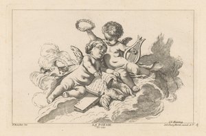 Poetry, La Poesie (title on object), Livre des Arts (series title) by Georg Leopold Hertel