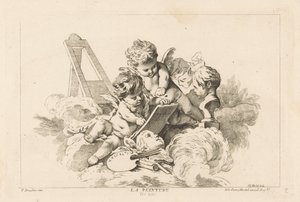 Painting by Georg Leopold Hertel