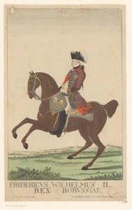 Equestrian Portrait of Frederick William II, King of Prussia by Georg Mathäus Probst