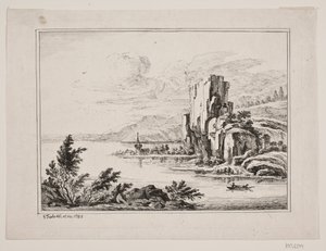 Mountain Landscape by a Lake