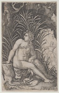 Cephalus and Procris, from The Greek Heroines, 1539 by Georg Pencz