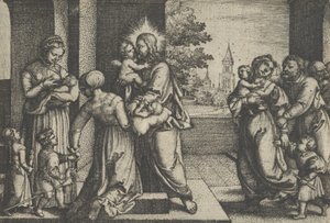 Christ and the Children by Georg Pencz