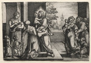 Christ with Little Children, c. 1548 by Georg Pencz