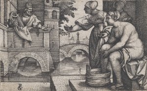 David and Bathsheba by Georg Pencz