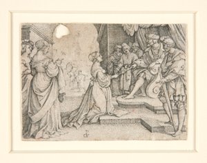 Esther before Ahasuerus by Georg Pencz